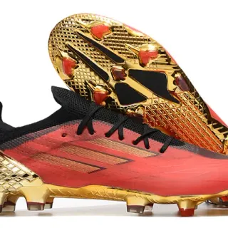 Adidas Red Gold 低帮合成鞋面 金属笼和鞋底 硬地足球鞋