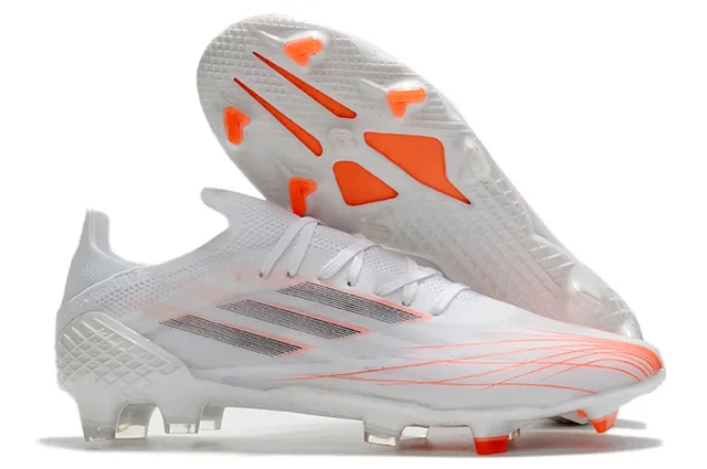 Adidas Red Gold Sapatos de futebol com upper sintético de corte baixo, jaula metálica e sola para gramado firme 8