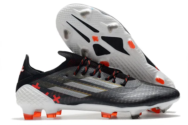 Adidas Red Gold Sapatos de futebol com upper sintético de corte baixo, jaula metálica e sola para gramado firme 13