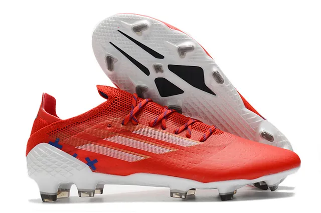 Adidas Red Gold Sapatos de futebol com upper sintético de corte baixo, jaula metálica e sola para gramado firme 14