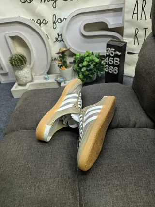 Adidas Samba Mule Loafers Beige et Blanc en Maille 6