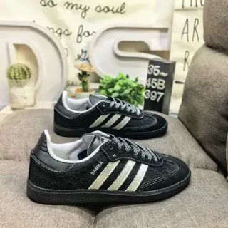 Adidas Samba Black and Off-White Lifestyle Sneakers