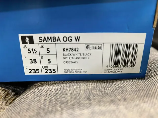 Adidas Samba Sneakers Lifestyle Noir et Off-White 2