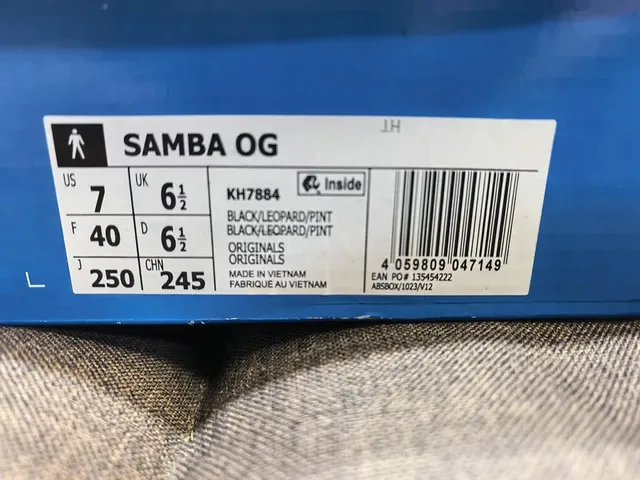 Adidas Samba Marrom Multicolor Acentos de Impressão de Girafa Couro Lifestyle Sneakers 22
