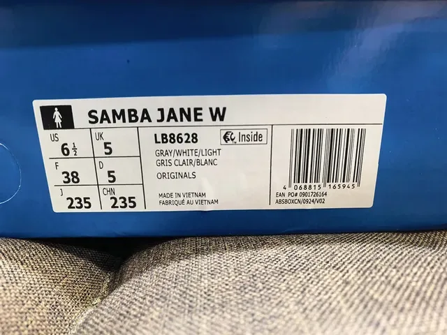 Adidas Samba Gray Beige Low-Top Three-Stripe Side Panel Lifestyle Sneakers 2