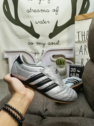 Adidas Samba OG Metallic Silver Black Lifestyle Sneakers 5