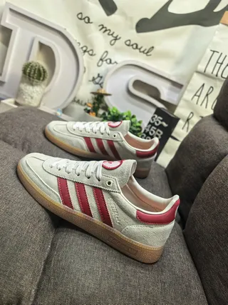 Adidas Samba OG Sneakers Lifestyle Off-White et Rouge 7