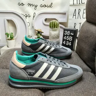 Adidas SL 72 رمادي أبيض فيريدجي سينيكرز ريترو لايف ستايل