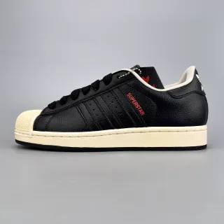 Adidas Superstar أسود وOff-White لايف ستايل سنيكرز