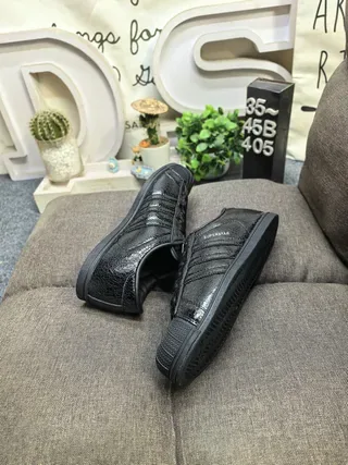 Adidas Superstar Black Textured Upper Lifestyle Sneakers 6