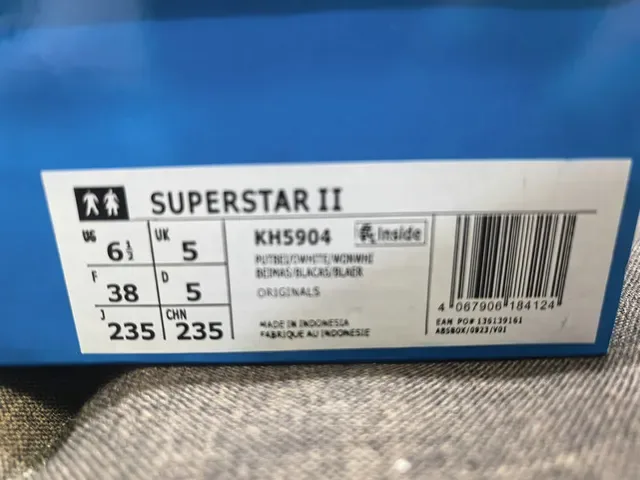 Adidas Superstar Cinza Fita Tricô Etiqueta De Denim Tênis Lifestyle 2