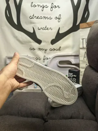 Adidas Superstar Cinza Fita Tricô Etiqueta De Denim Tênis Lifestyle 4