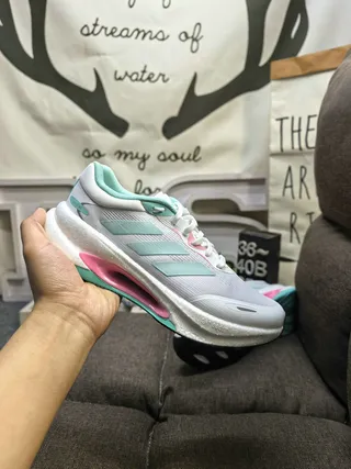 Adidas Ultraboost White Mint Pink Lifestyle Sneakers 5