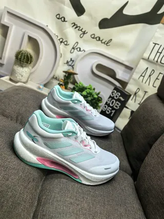 Adidas Ultraboost White Mint Pink Lifestyle Sneakers 9