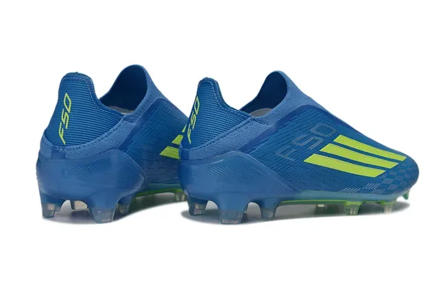 Adidas X Speedflow Azul e Amarelo Neón Chuteiras para solo firme 5