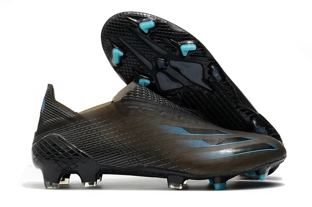 Adidas पीला नीला लो-कट सॉक-फिट कॉलर इरिडेसेन्ट होलोग्राफिक सोलप्लेट फर्म-ग्राउंड सॉकर जूते 2