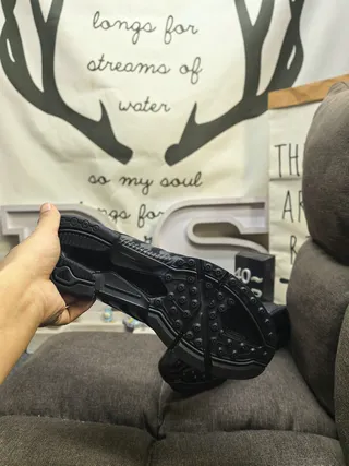 Adidas पीला नीला छिद्रित मेश ऊपरी तीन पट्टियाँ सिंथेटिक ओवरले रनिंग जूते 14