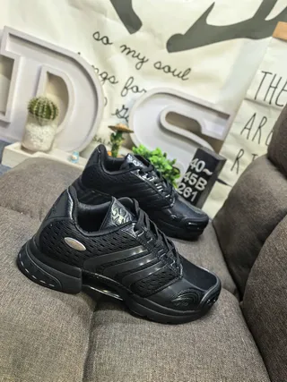 Adidas पीला नीला छिद्रित मेश ऊपरी तीन पट्टियाँ सिंथेटिक ओवरले रनिंग जूते 19