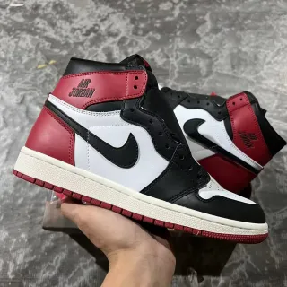Air Jordan 1 Black White University Red Basketball Shoes