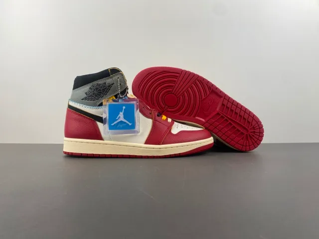 Zapatillas de baloncesto Air Jordan 1 High rojo blanco negro crema 12
