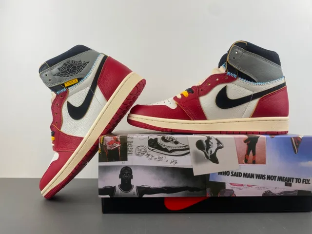 Zapatillas de baloncesto Air Jordan 1 High rojo blanco negro crema 14