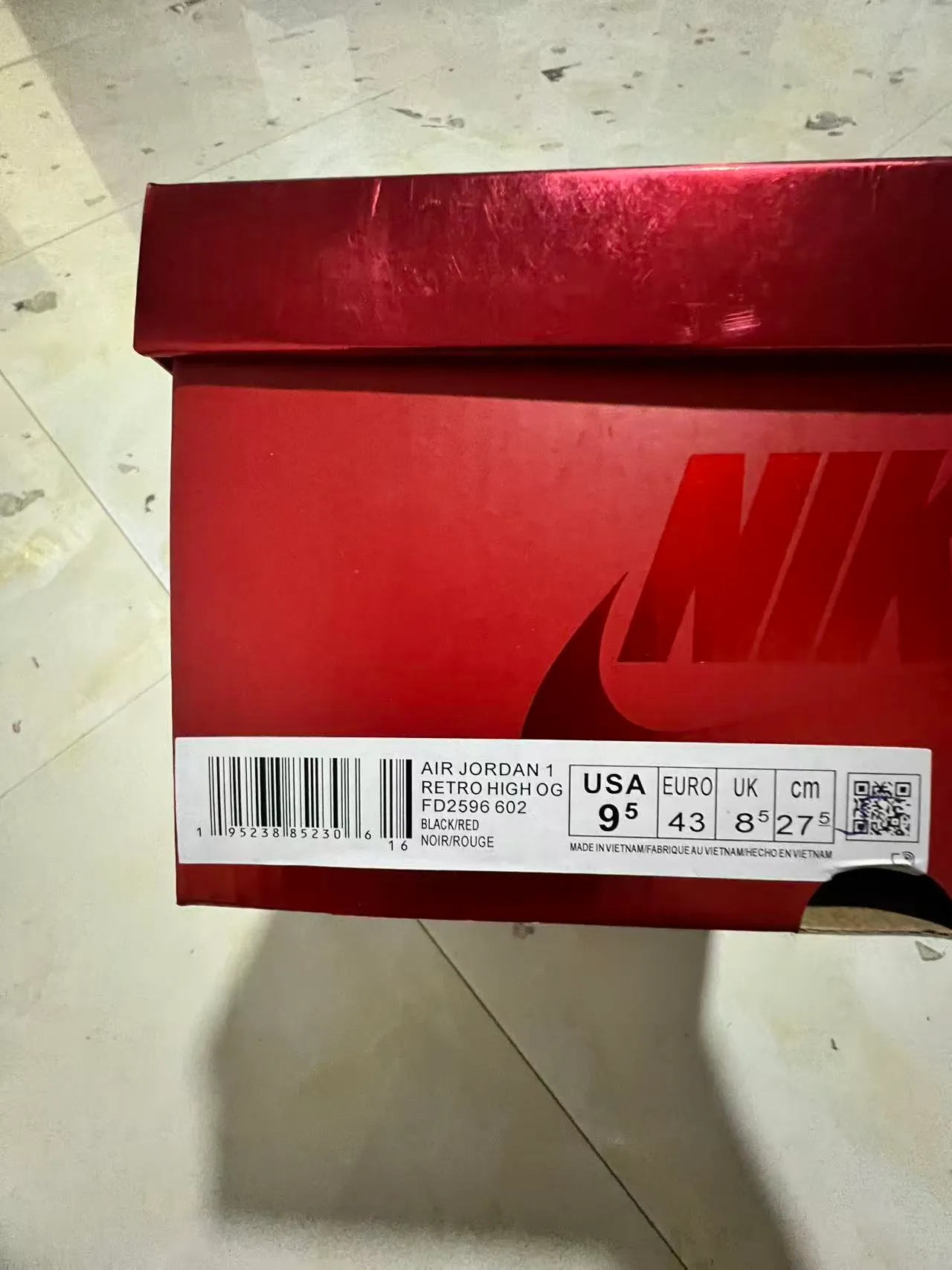 Tênis de basquete Air Jordan 1 High pele de cobra vermelho preto branco 10