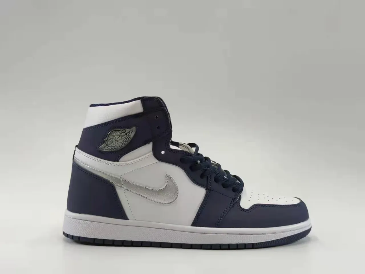 Air Jordan 1 High White Navy Basketball Shoes 2