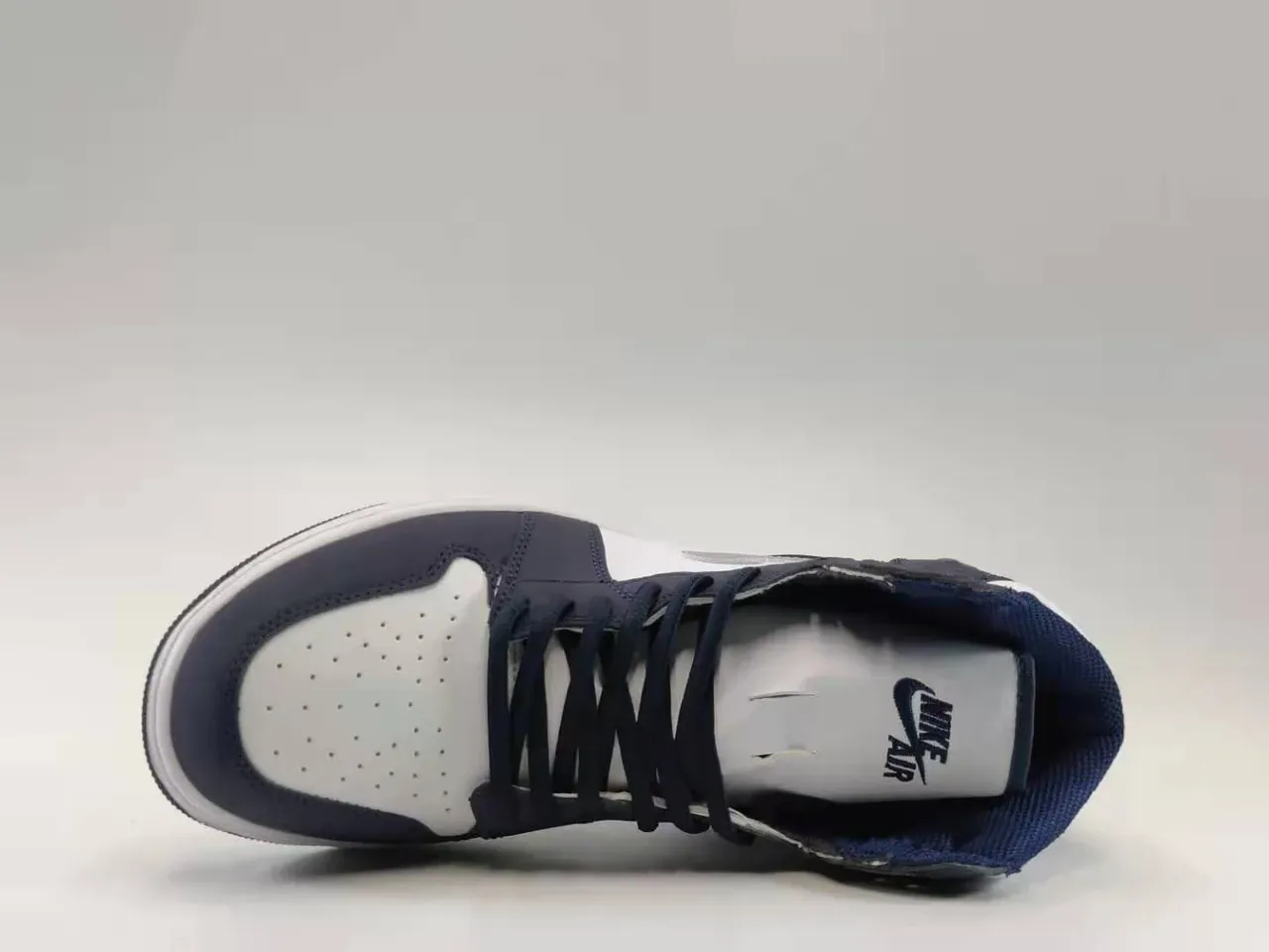 Air Jordan 1 High White Navy Basketball Shoes 4