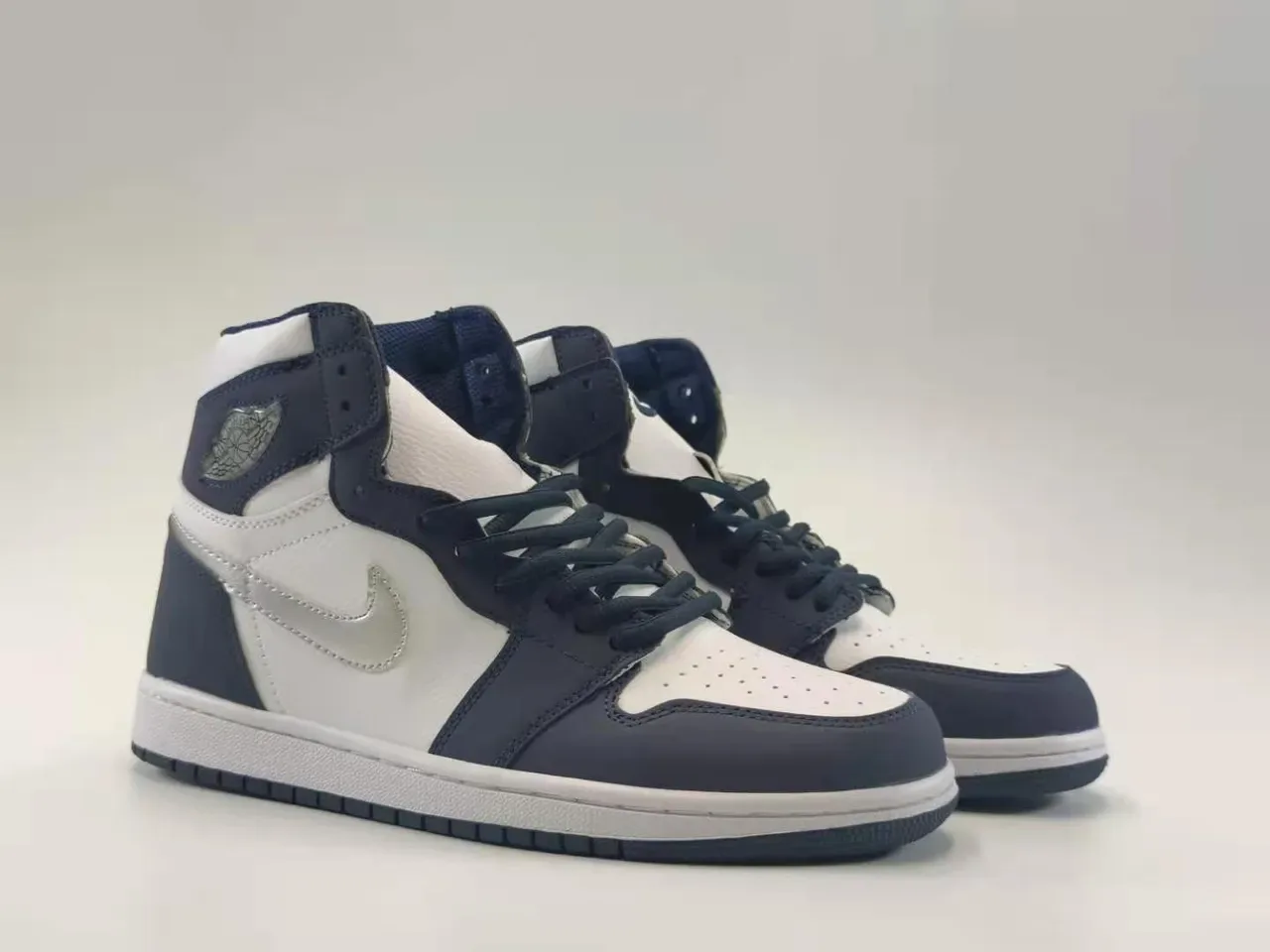 Air Jordan 1 High White Navy Basketball Shoes 6