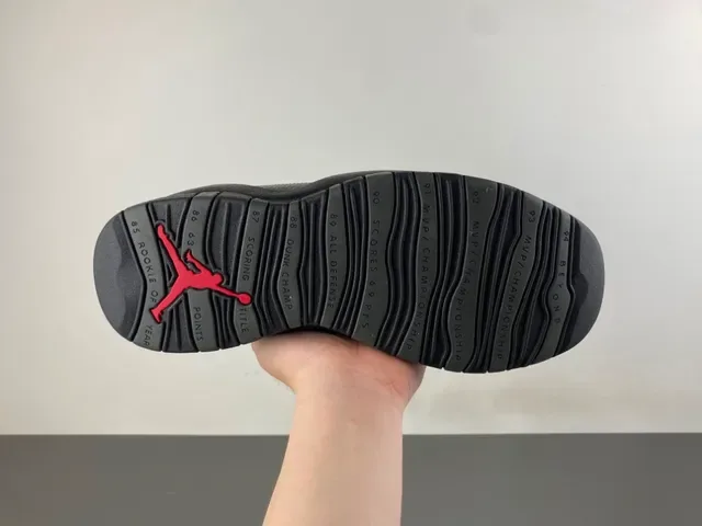 Air Jordan 10 High-Top Suede e Couro Cinza Preto Tênis de Basquete 9