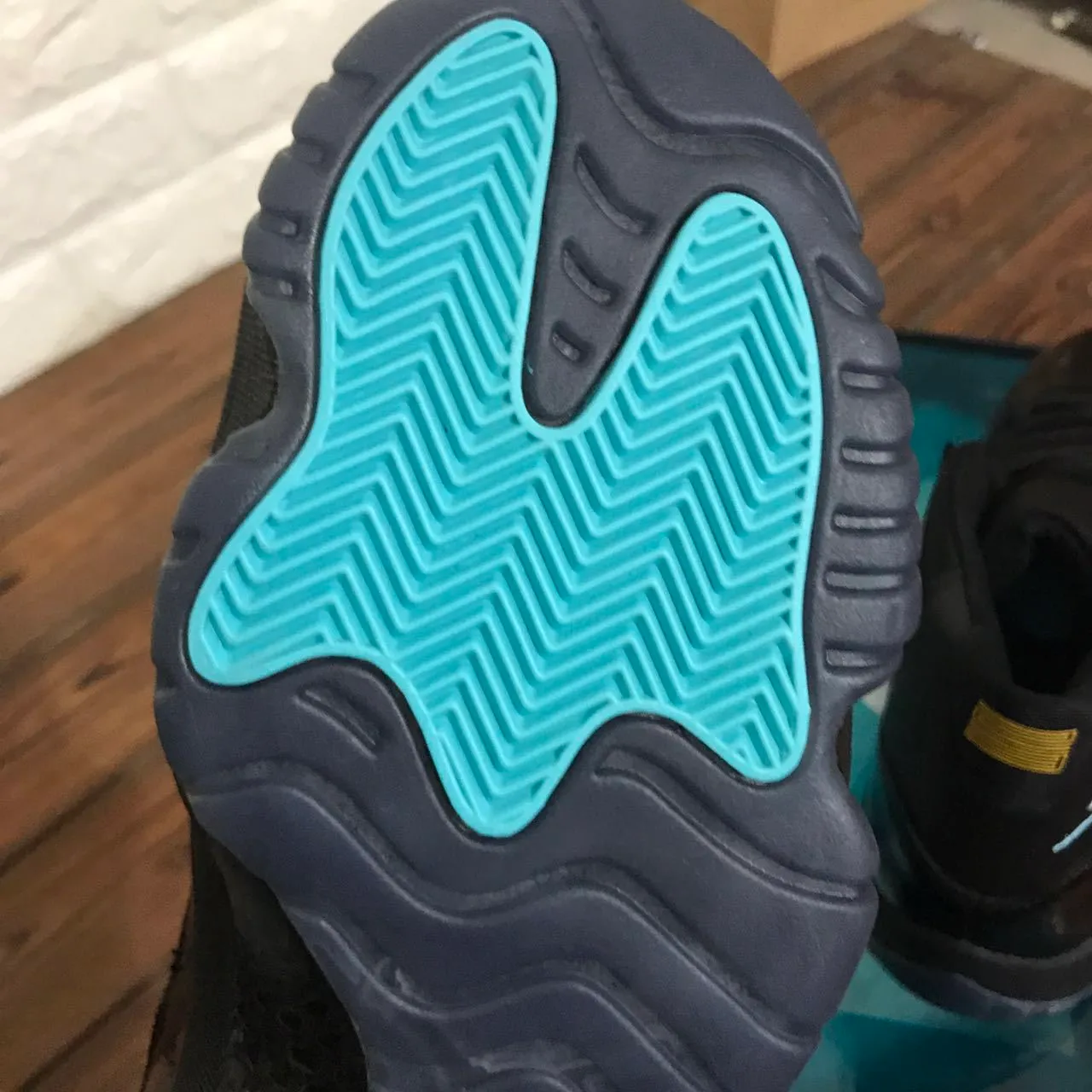 Air Jordan 11 Noir Bleu Clair Jumpman Chaussures de Basket 2