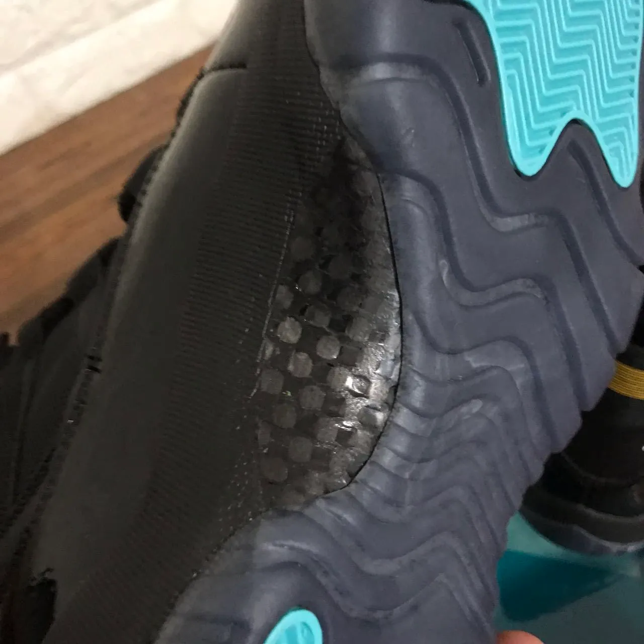 Air Jordan 11 Noir Bleu Clair Jumpman Chaussures de Basket 8