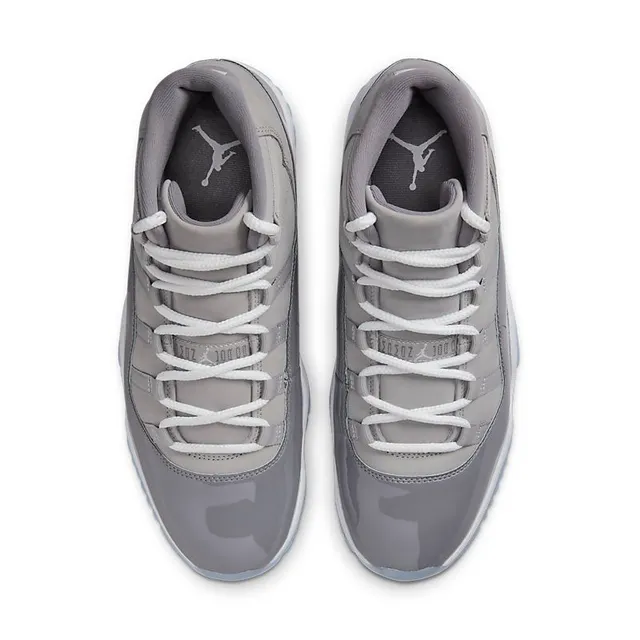 Tênis de basquete em couro envernizado Air Jordan 11 Cool Gray 4