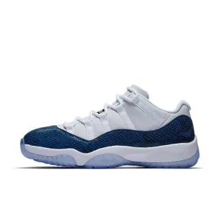 Air Jordan 11 नेवी स्नेकस्किन सफेद बास्केटबॉल जूते