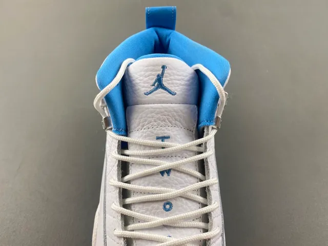Air Jordan 12 White Blue Basketball Shoes 6