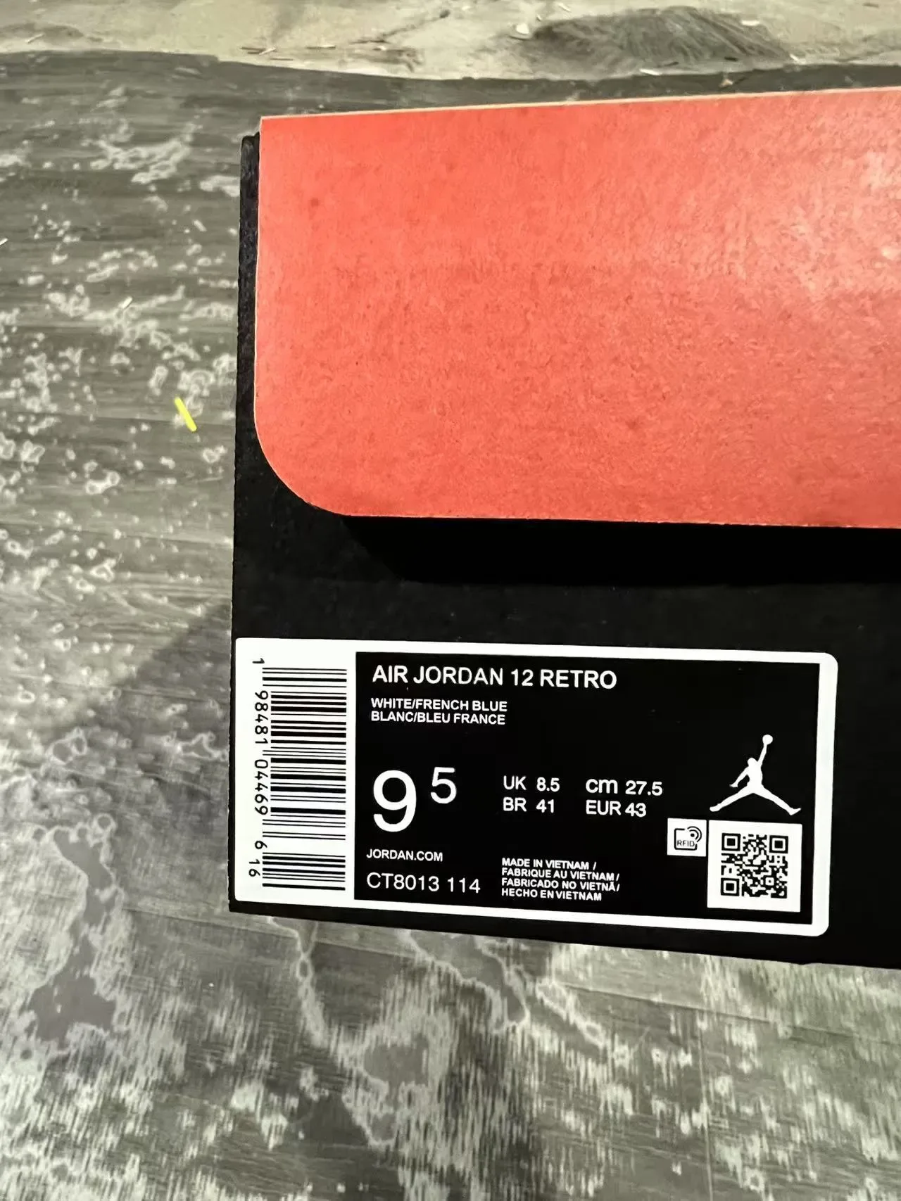 Air Jordan 12 Zapatos de Baloncesto Blanco Navy Cuero 10