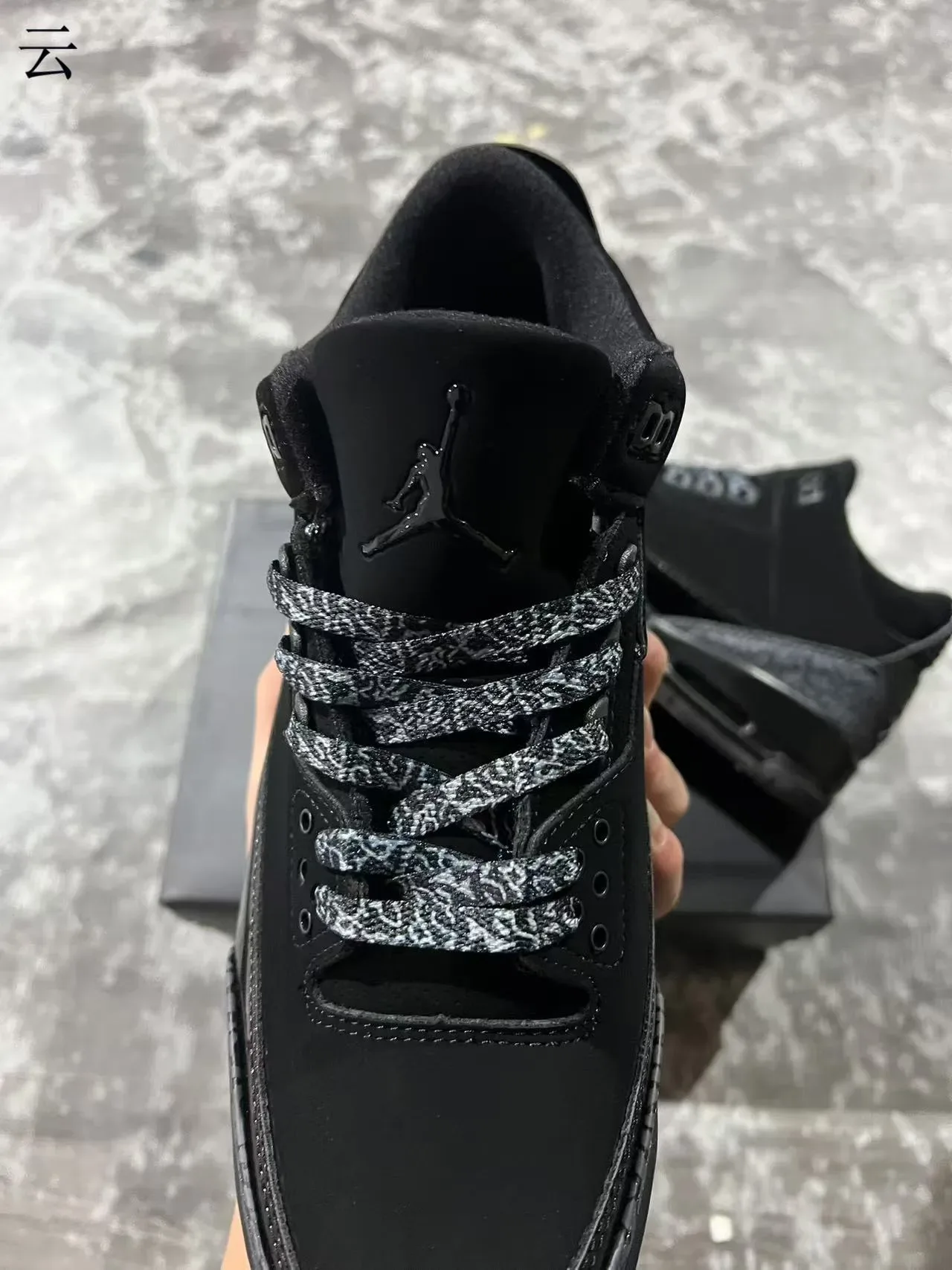Air Jordan 3 Black Elephant Zapatillas de Baloncesto 4