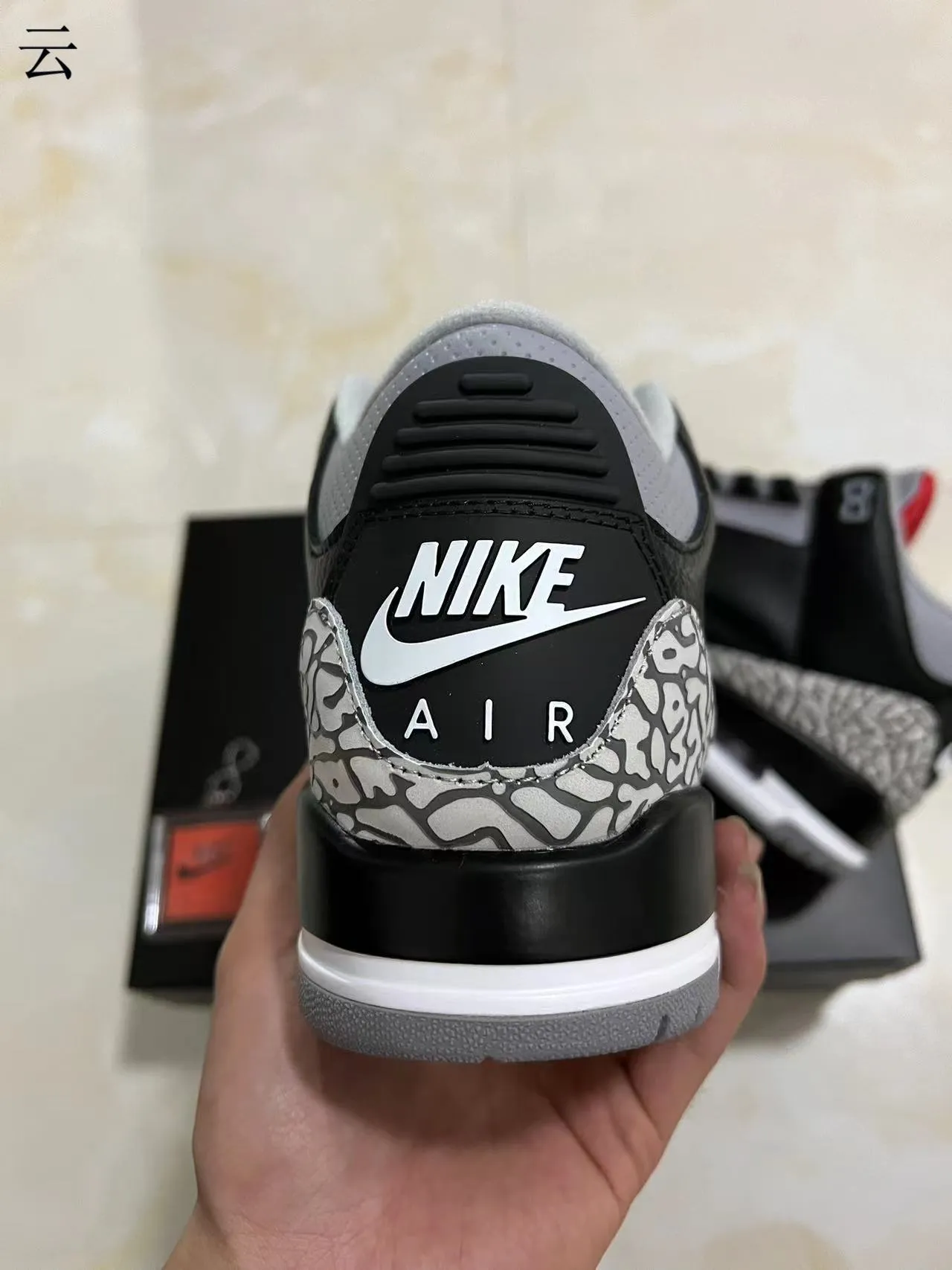 Air Jordan 3 Black Elephant 篮球鞋 8
