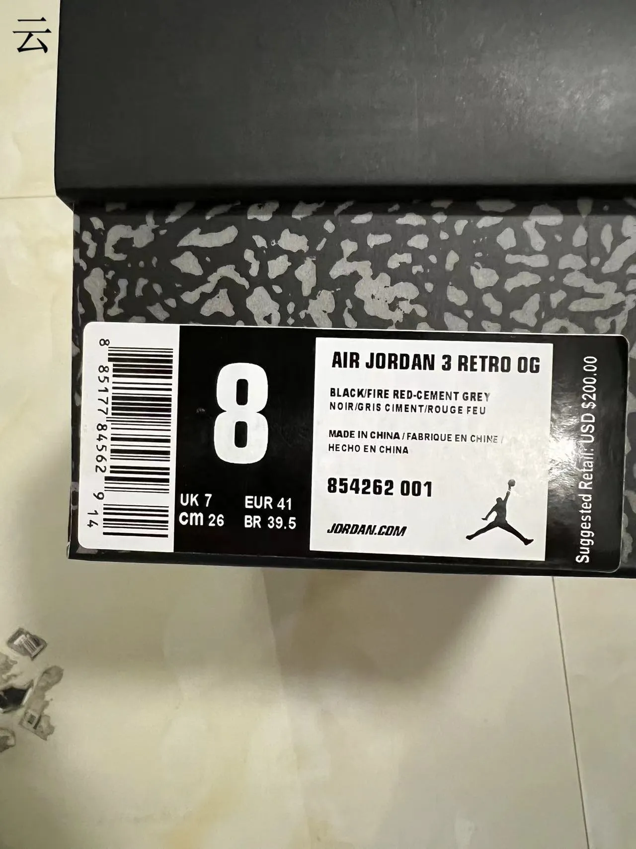Air Jordan 3 Black Elephant 篮球鞋 10