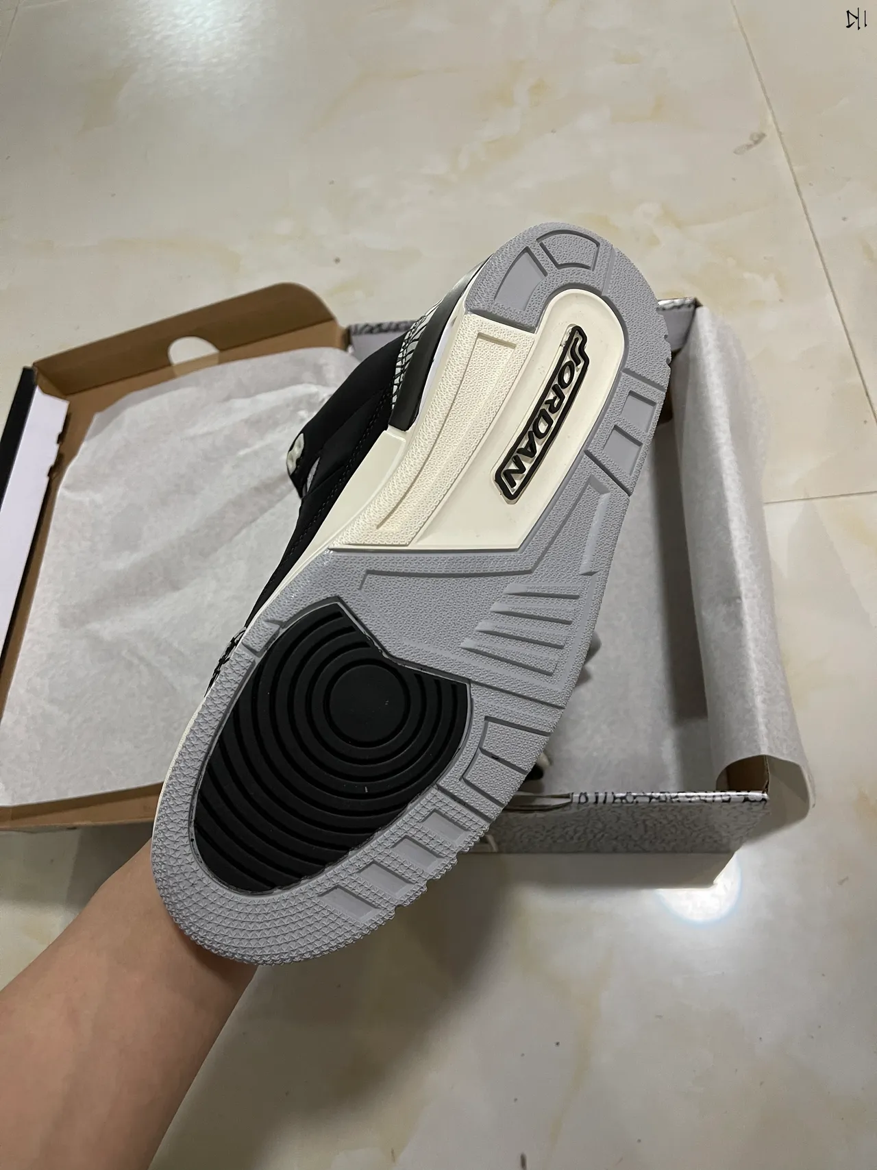 Tênis de basquete Air Jordan 3 Black Elephant 6