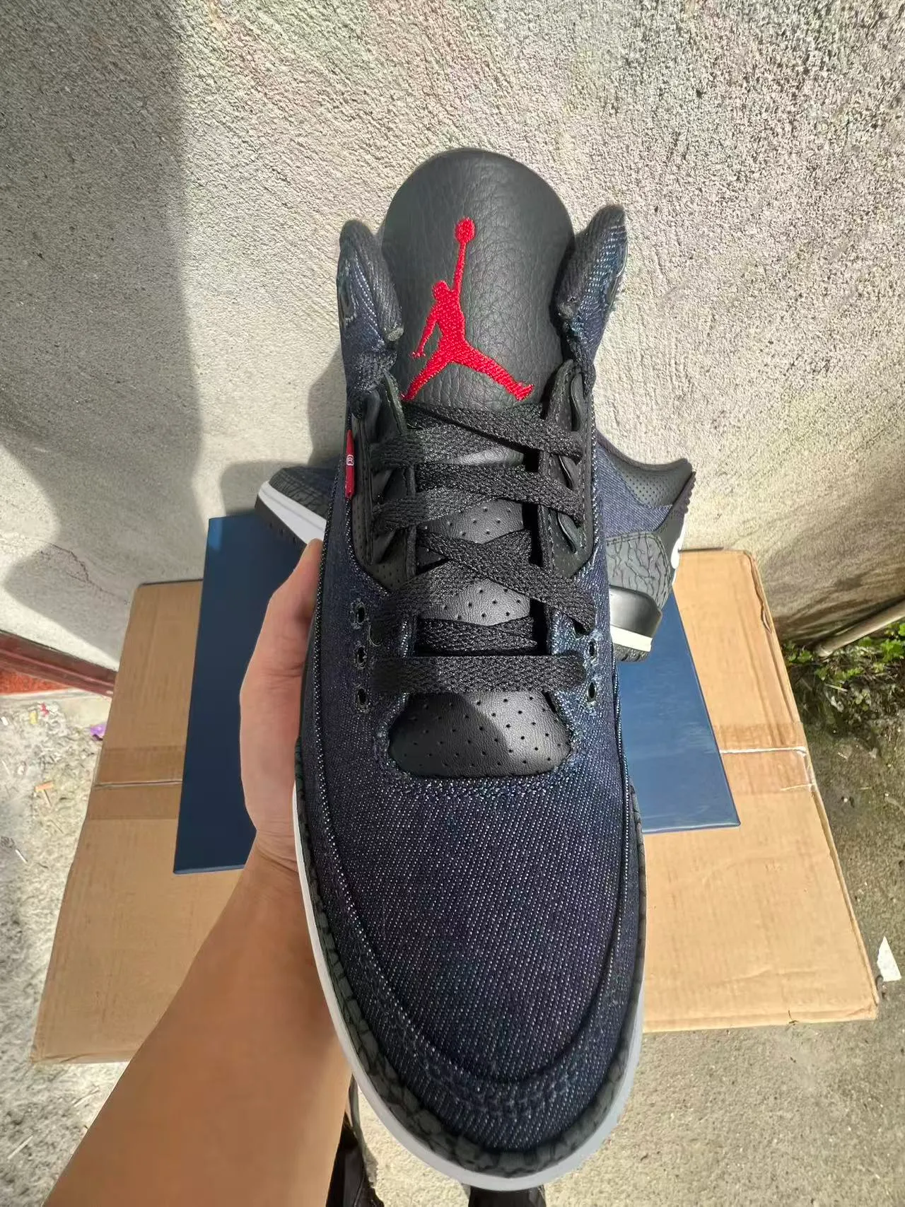 Zapatillas de baloncesto Air Jordan 3 Denim con estampado de elefante 2