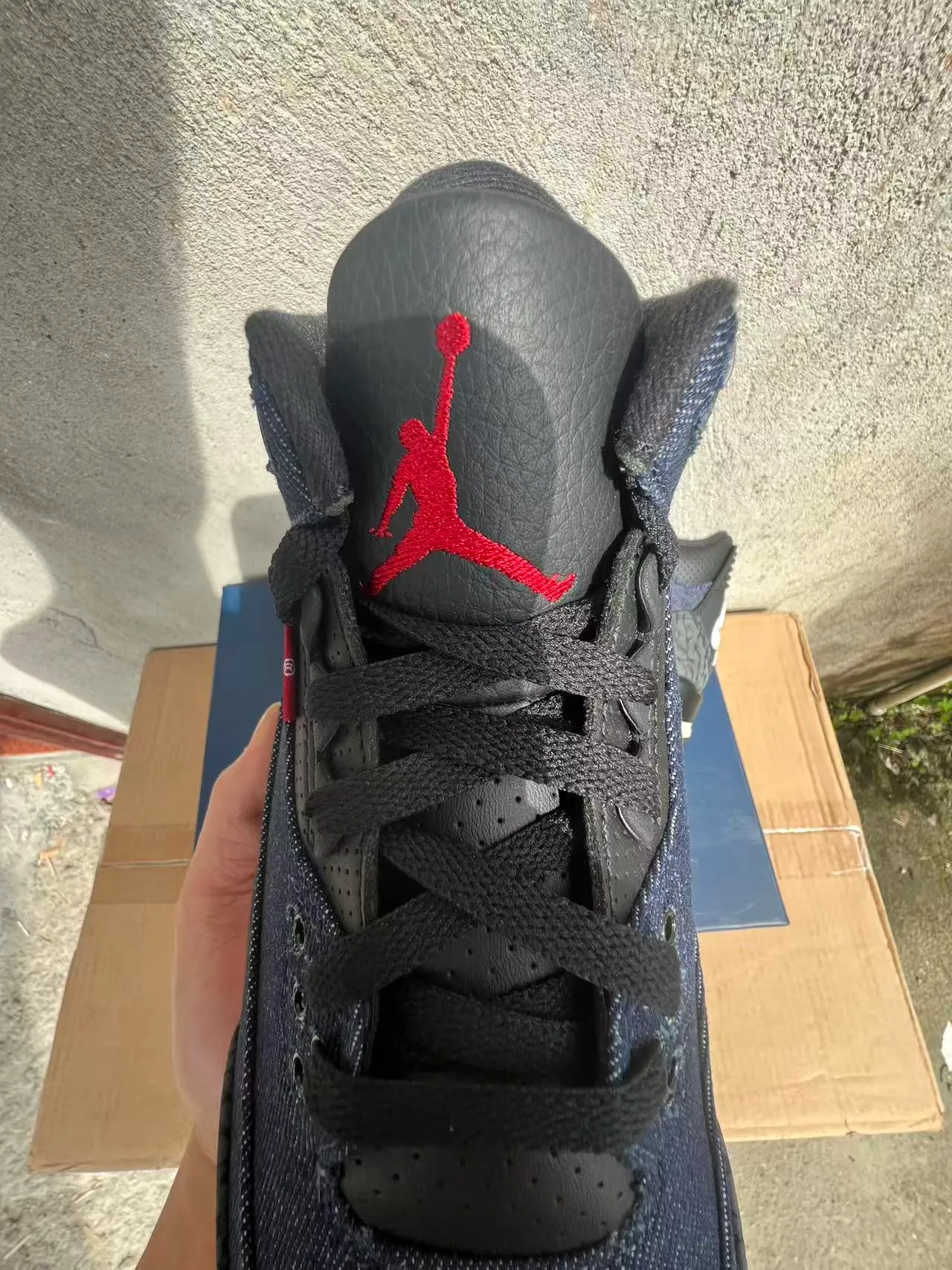 Zapatillas de baloncesto Air Jordan 3 Denim con estampado de elefante 3