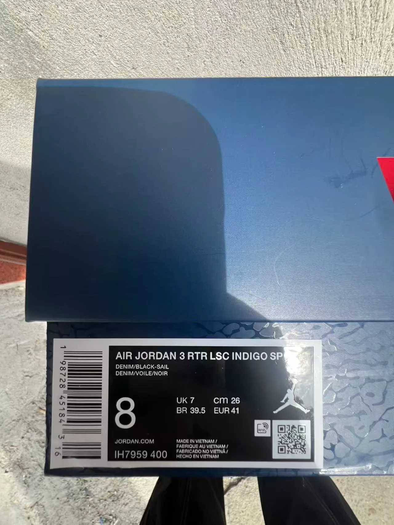 Zapatillas de baloncesto Air Jordan 3 Denim con estampado de elefante 9