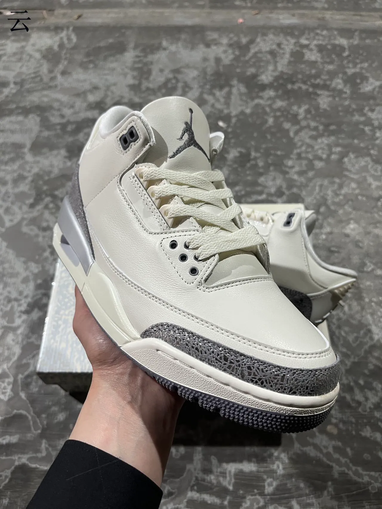 Tênis de basquete Air Jordan 3 Off-White com estampa de elefante 6