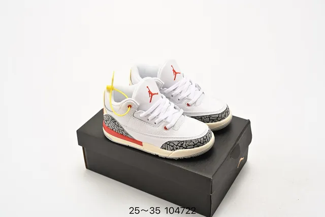 Zapatillas de baloncesto Air Jordan 3 Off-White gris con estampado de elefante 5
