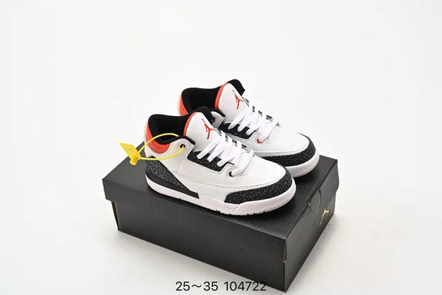 Zapatillas de baloncesto Air Jordan 3 Off-White gris con estampado de elefante 14