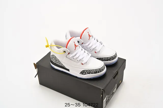 Zapatillas de baloncesto Air Jordan 3 Off-White gris con estampado de elefante 16