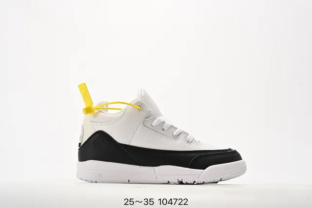 Zapatillas de baloncesto Air Jordan 3 Off-White gris con estampado de elefante 21