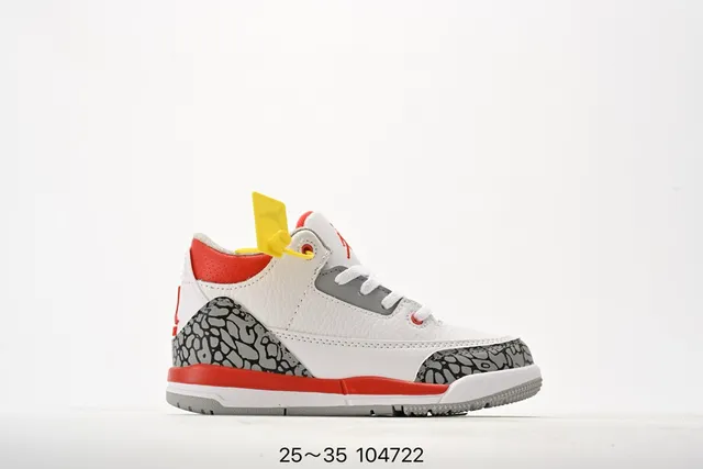 Zapatillas de baloncesto Air Jordan 3 Off-White gris con estampado de elefante 24