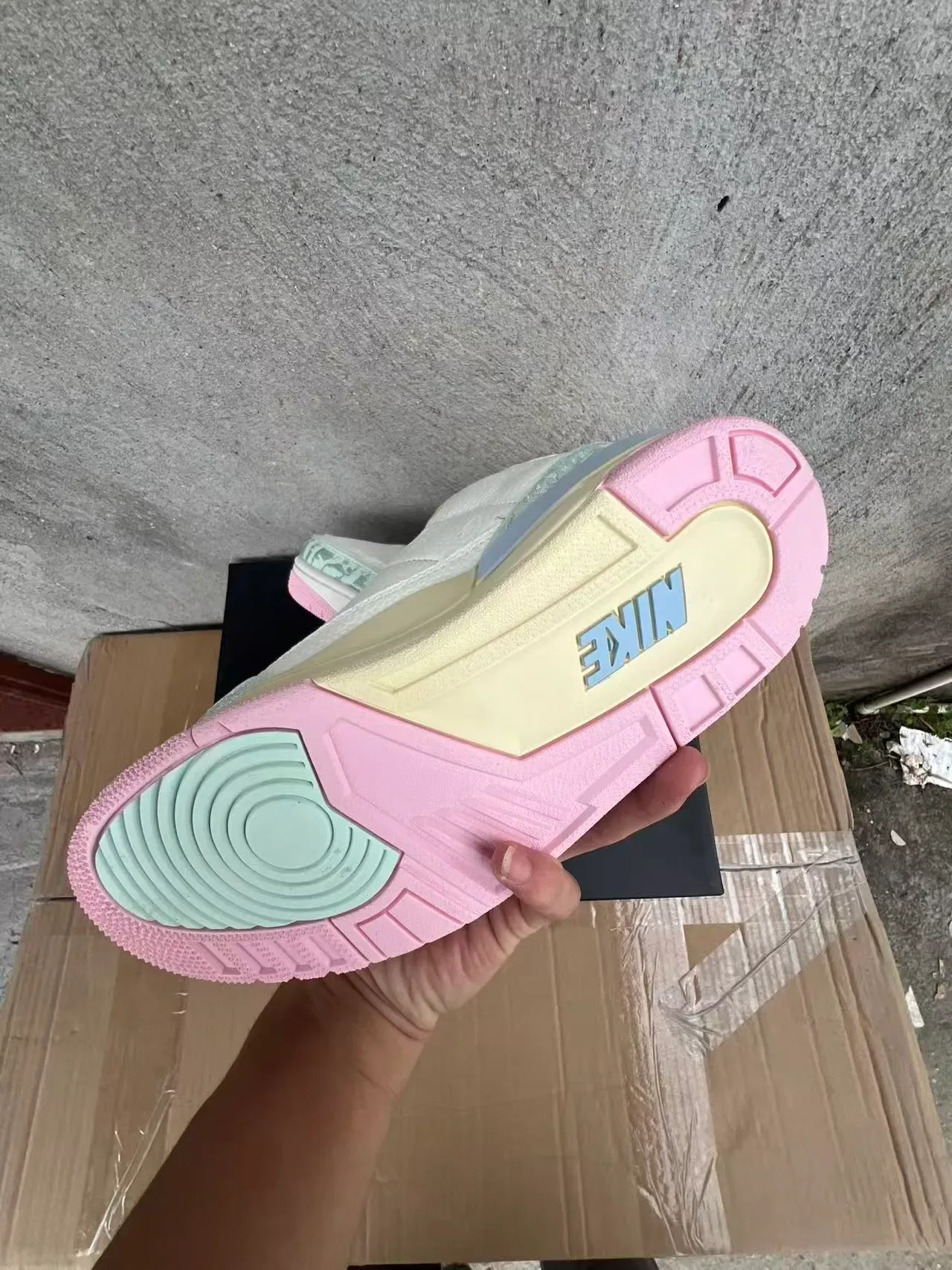 Air Jordan 3 Off-White Mint Pastel Elephant Tênis de Basquete 6